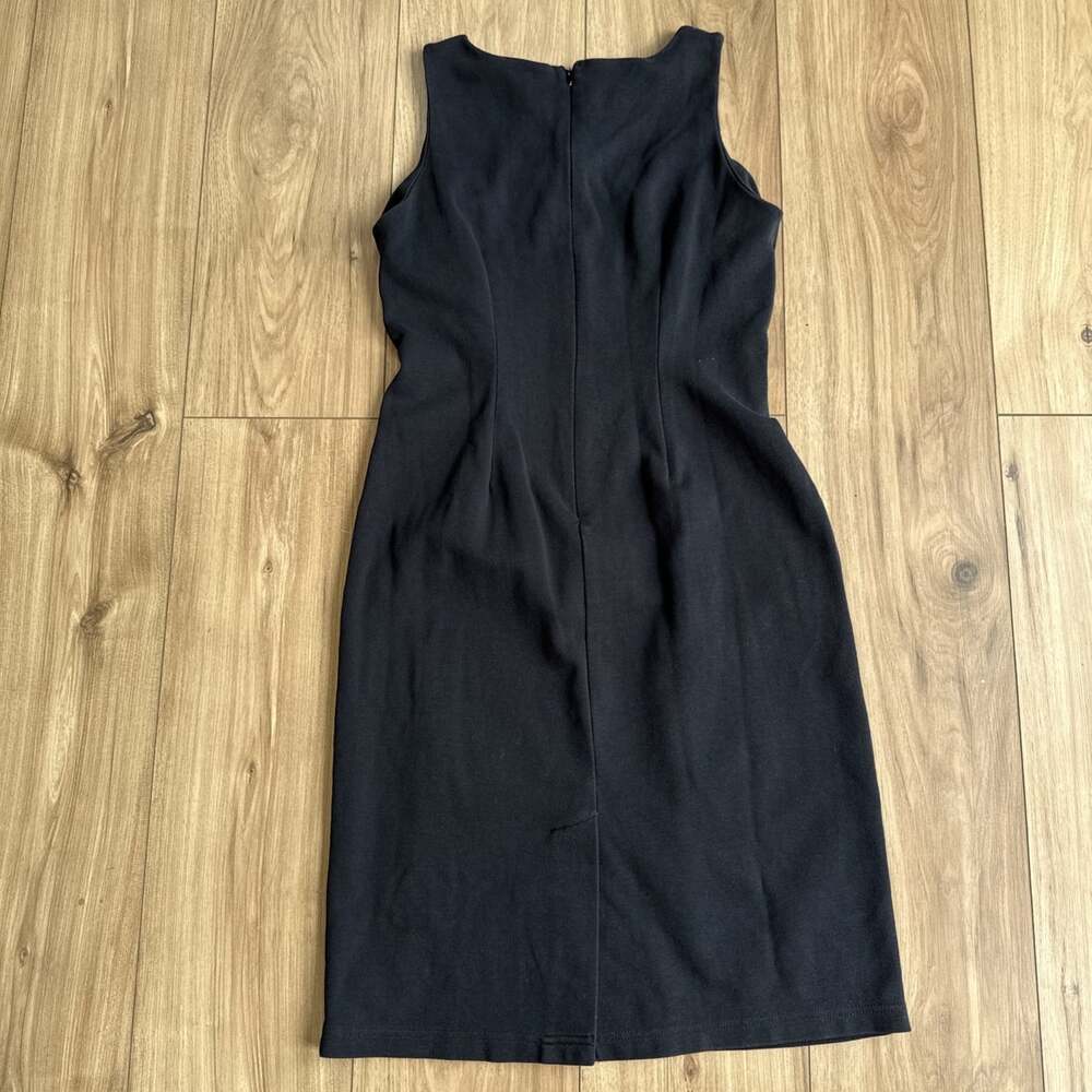 Hanna Andersson Black Sleeveless Dress Size 6 Petite Women's Career Office - Picture 5 of 6